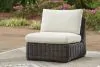 Ashley Furniture P711P1 Ashley Furniture P711P1 Kimora - 3-Piece Outdoor Sectional - Beige / Dark Brown