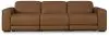 Ashley Furniture PCU10700S9 Ashley Furniture PCU10700S9 Magic Man - 3-Piece Power Reclining Sectional Sofa With Armless Chair With Manual Headrest - Caramel