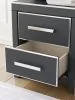 Ashley Furniture PCB3380-92 Zuraleus - Two Drawer Night Stand - Black