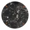 ACME DN06880 Estella - Round Dining Table With Natural Marble Top - Black Top & Walnut