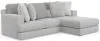 Jackson Furniture Industries 3303/46/76-18 Jackson Furniture Industries 3303/46/76-18 Logan - 2 Piece Upholstered Sectional With Comfort Coil Seating And 5 Included Accent Pillows (Right Side Facing Chaise) - Moonstruck