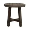 Liberty Furniture 406-OT1024 Modern Farmhouse - Splay Leg Round End Table - Dusty Charcoal