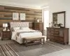 CoasterEssence 300525KE-S5 Devon - 5 Piece Eastern King Bedroom Set - Burnished Oak