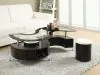 CoasterEssence 720218 Buckley - 3 Piece Coffee Table And Stools Set - Cappuccino