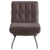 Coaster Fine Furniture 907503 Aloma - Upholstered Tufted Armless Accent Chair - Brown