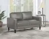 Coaster Fine Furniture 508366 Ruth - Upholstered Track Arm Loveseat - Gray