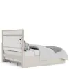Riverside Furniture 78273-78275-78276 Alexis - Queen Upholstered Panel Bed - Latte Essence