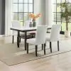 New Classic 40-D422-D4C Carissa - Rectangle Dining Table With 4 Chairs - White