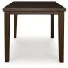 Ashley Furniture D596-32 Ashley Furniture D596-32 Haddigan - Dining Room Counter Height Butterfly Extension Table - Dark Brown