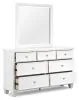 Ashley Furniture B680B1 Fortman - Dresser And Mirror - White