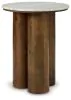 Ashley Furniture A4000623 Henfield - Accent Table - Beige / Brown