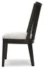 Ashley Furniture D841-01 Galliden - Dining Upholstered Side Chair (Set of 2) - Black