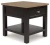Ashley Furniture T734-3 Drazmine - Rectangular End Table - Brown