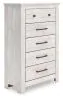 Ashley Furniture PCB1171-46 Ashley Furniture PCB1171-46 Makidern - Five Drawer Chest - Whitewash