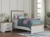 Benchcraft® B4615B2 Savonport - Twin Panel Bed - White / Brown