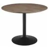 CoasterEssence 110280 Cora - Round Wood Top Dining Table - Brown Walnut