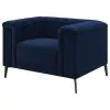 CoasterEssence 509213 Chalet - Upholstered Tuxedo Arm Tufted Chair - Blue
