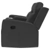 Coaster Fine Furniture 610285 Brentwood - Upholstered Motion Reclining Loveseat - Dark Charcoal