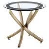 CoasterEveryday 707888-S2 Brooke - 2 Piece Round Glass Top Coffee Table Set - Brass