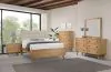 Coaster Fine Furniture 225091Q-S5 Robyn - 5 Piece Queen Bedroom Set - Light Ash