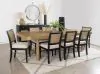Coaster Fine Furniture 108931-S9B Arini - 9 Piece Extension Leaf Dining Table Set - Black