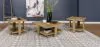 Coaster Fine Furniture 707718-S3 Dawn - 3 Piece Round Coffee And End Table Set - Mango Brown
