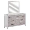 Liberty Furniture 142-BR-DM Backroads - Dresser & Mirror - Weathered White