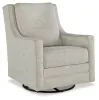 Ashley Furniture A3000265 Kambria - Swivel Glider Accent Chair - Fog