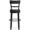 Ashley Furniture D546-630 Ashley Furniture D546-630 Valebeck - Tall UPH Swivel Barstool - Black