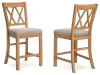 Ashley Furniture D773-124 Havonplane - Upholstered Barstool (Set of 2) - Brown