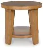 Ashley Furniture T674-6 Kristiland - Round End Table - Light Brown