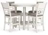 Ashley Furniture D423-223 Erinberg - Dining Room Counter Table Set (Set of 5) - Antique White