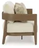 Ashley Furniture P671-835 Serene Bay - Loveseat With Cushion - Dark Brown / White
