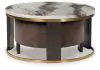 Ashley Furniture T671-22 Jazmore - Nesting Cocktail Tables (Set of 2) - Brown / Brass Finish