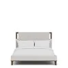 Riverside Furniture 43480-43481-43472 Riverside Furniture 43480-43481-43472 Delia - King Upholstered Bed - Nouveau Walnut / Beige