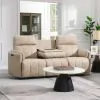 ACME LV07410 ACME LV07410 Elison - Power Motion Sofa With Drop Table - Dark Beige Polished Microfiber