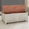 Liberty Furniture 652-OT1011 Farmhouse Reimagined - Storage Trunk - Antique White / Chestnut Tops