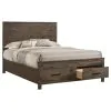 CoasterEveryday 222631KE Woodmont - Eastern King Storage Bed - Rustic Golden Brown