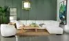CoasterElevations 551623 Sunny - Square Upholstered Ottoman - Natural