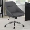CoasterEveryday 801422 Jackman - Upholstered Adjustable Home Office Desk Chair - Gray