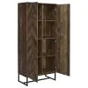 CoasterEveryday 959640 Carolyn - 2 Door Engineered Wood Accent Cabinet - Rustic Oak