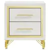 Coaster Fine Furniture 224732 Lucia - 2-Drawer Nightstand - White