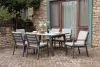 Furniture of America CM-OT2141T-TABLE Alycia - Patio Table - White / Gray
