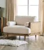 Furniture of America CM9981-CH Alesund - Chair - Beige / Light Oak