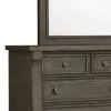 Samuel Lawrence Furniture S958-030 Lawson's Creek - Dresser Mirror - Dark Brown