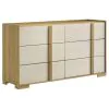 Coaster Fine Furniture 215651KE-S5 Hyland - 5 Piece Eastern King Bedroom Set - Natural