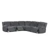 New Classic 27-U2540-3PM Redondo - Power 3 Piece Ssectional (2 Loveseats & Wedge) - Dark Gray