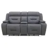 Liberty Furniture 7019BG-22P Chapman - Loveseat With Console P2 & ZG - Aline Blue Gray