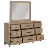 Liberty Furniture 780-BR-DM Proximity Place - Dresser & Mirror - Barley Buff