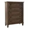 Liberty Furniture 615-BR-KCSDMCN Americana Farmhouse - 5 Piece Bedroom Set (California King Sleigh Bed, Dresser & Mirror, Chest, Night Stand) - Dusty Taupe